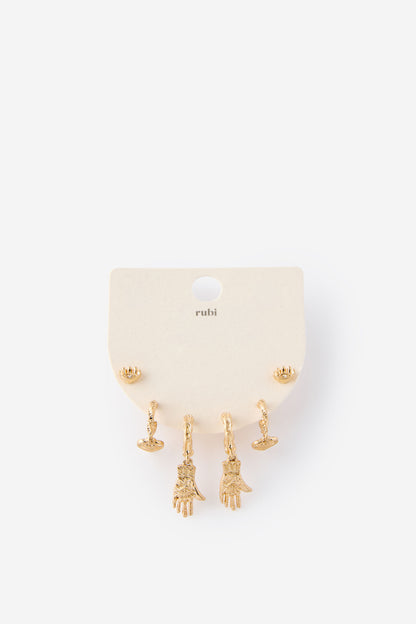 3Pk Mid Earring