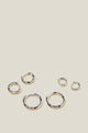 3Pk Mid Earring