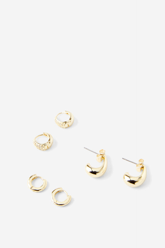3Pk Mid Earring