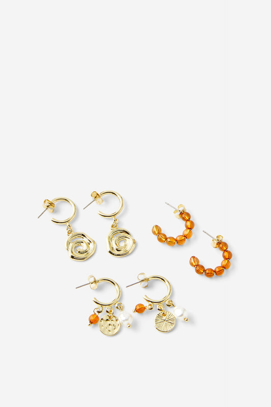 3Pk Mid Earring