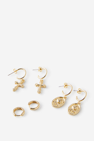 3Pk Mid Earring