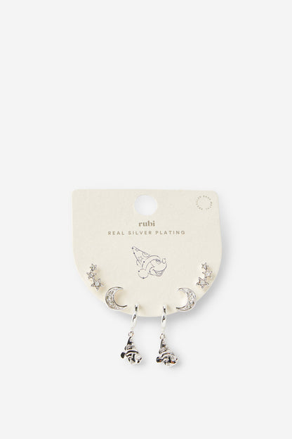 3Pk Mid Earring
