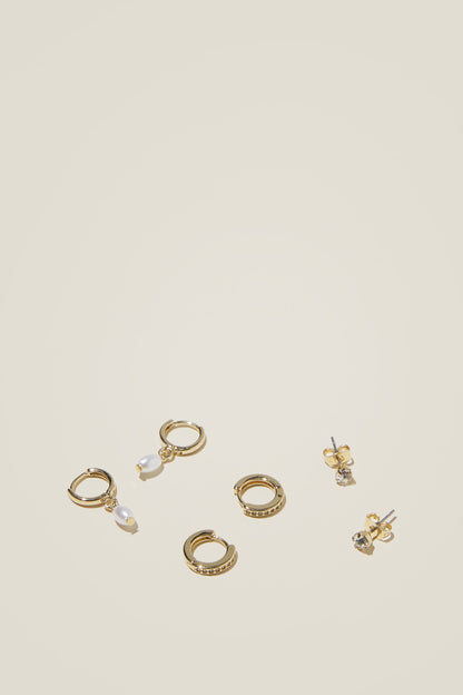 3Pk Small Earring