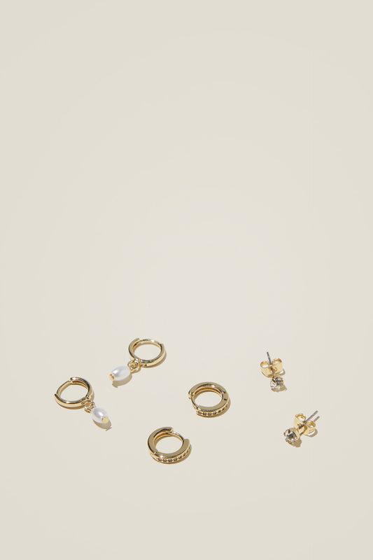 3Pk Small Earring