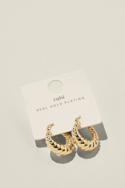 Mid Hoop Earring