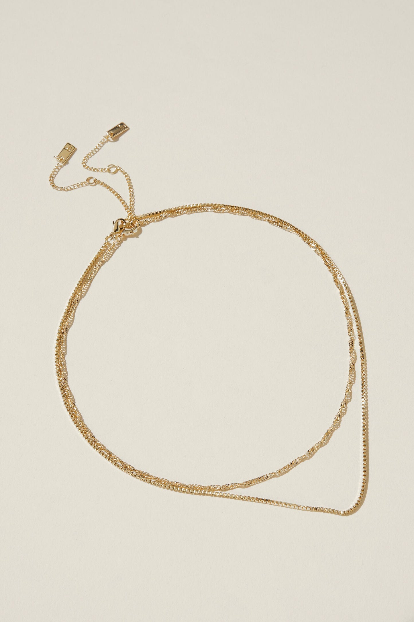 2Pk Fine Chain Necklace