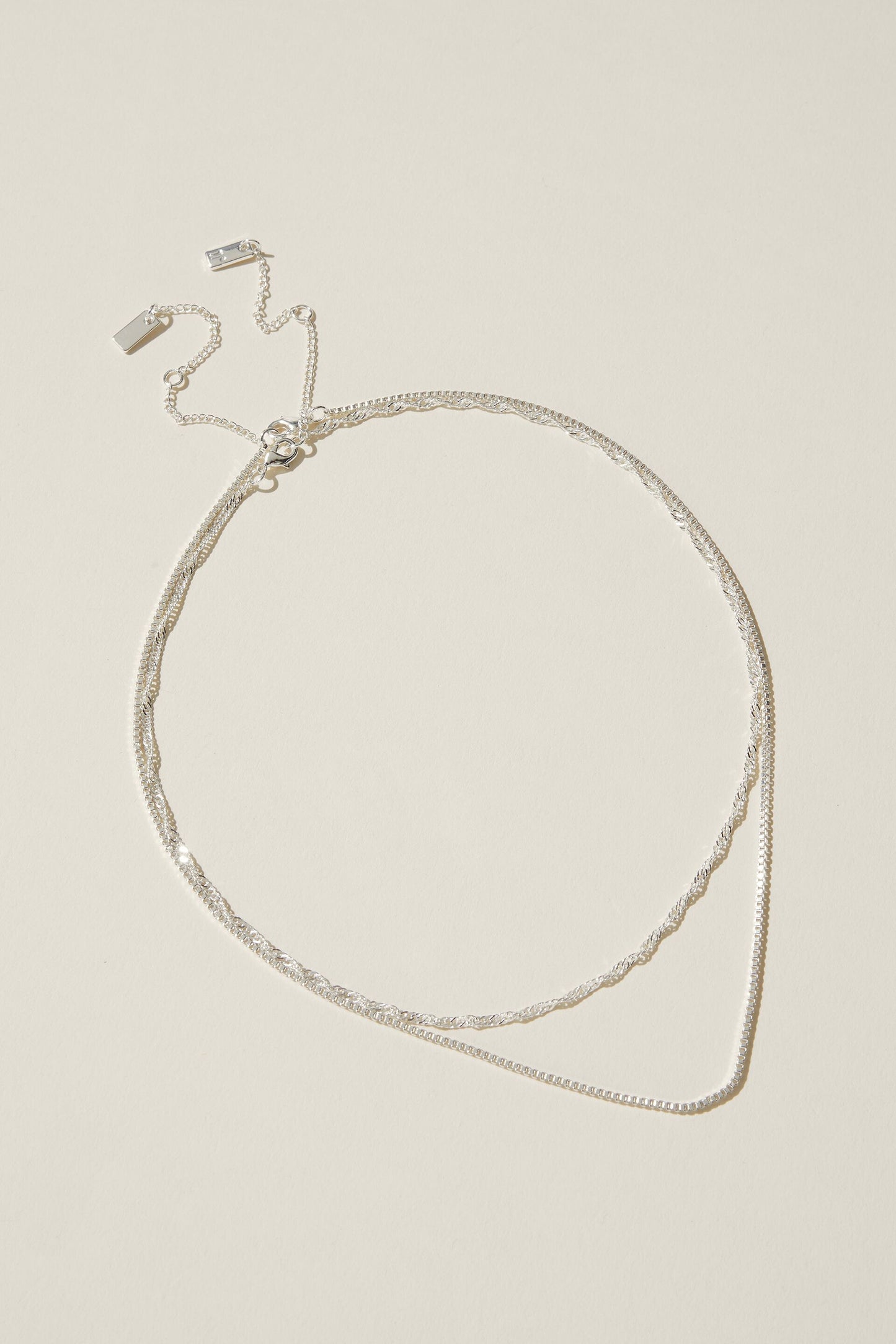 2Pk Fine Chain Necklace