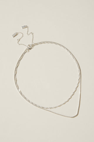 2Pk Fine Chain Necklace