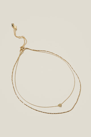 2Pk Fine Chain Necklace
