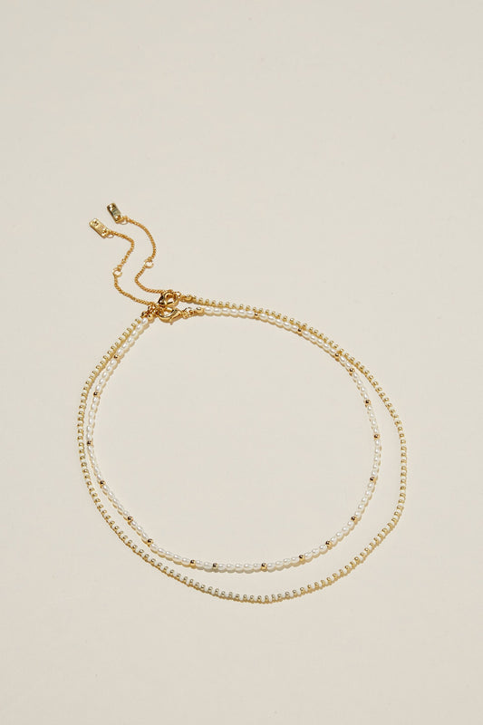 2Pk Beaded Necklace