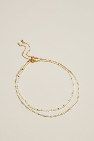 2Pk Beaded Necklace