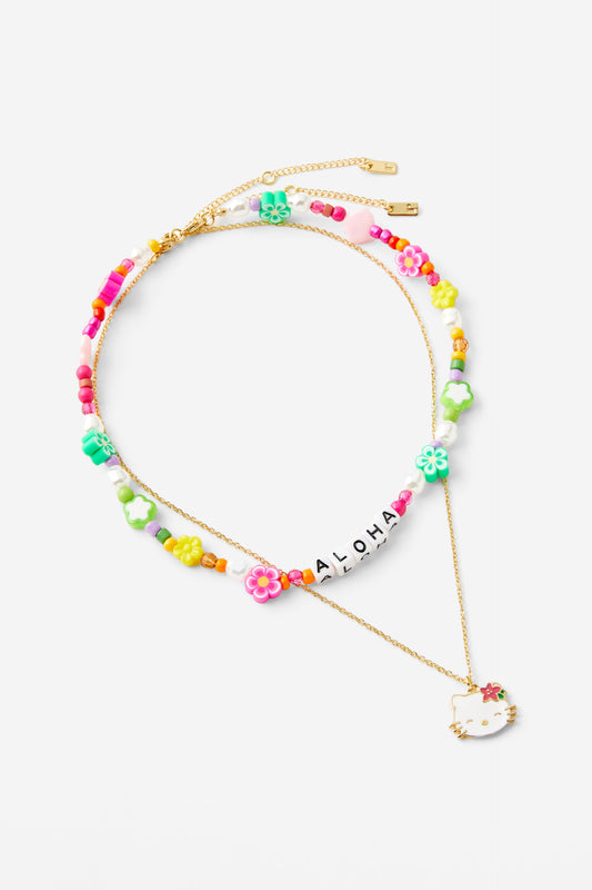 Hello Kitty 2Pk Beaded Necklace