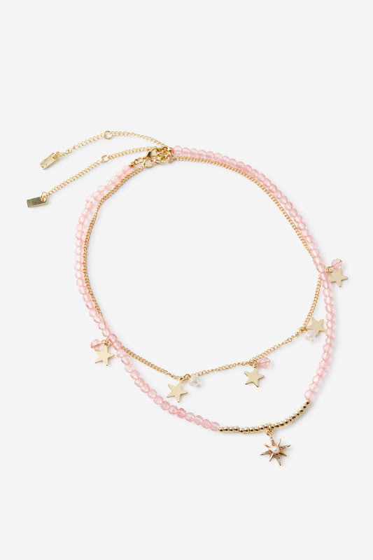 2Pk Beaded Necklace