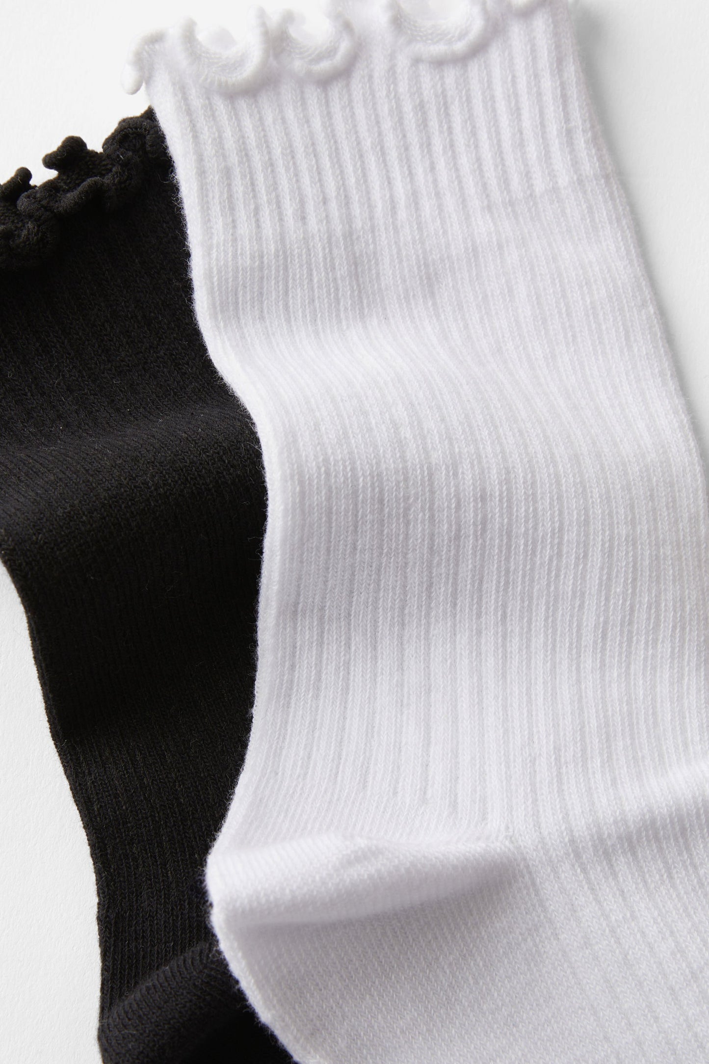 The Perfect Pair Frill Rib Crew Sock 2Pk
