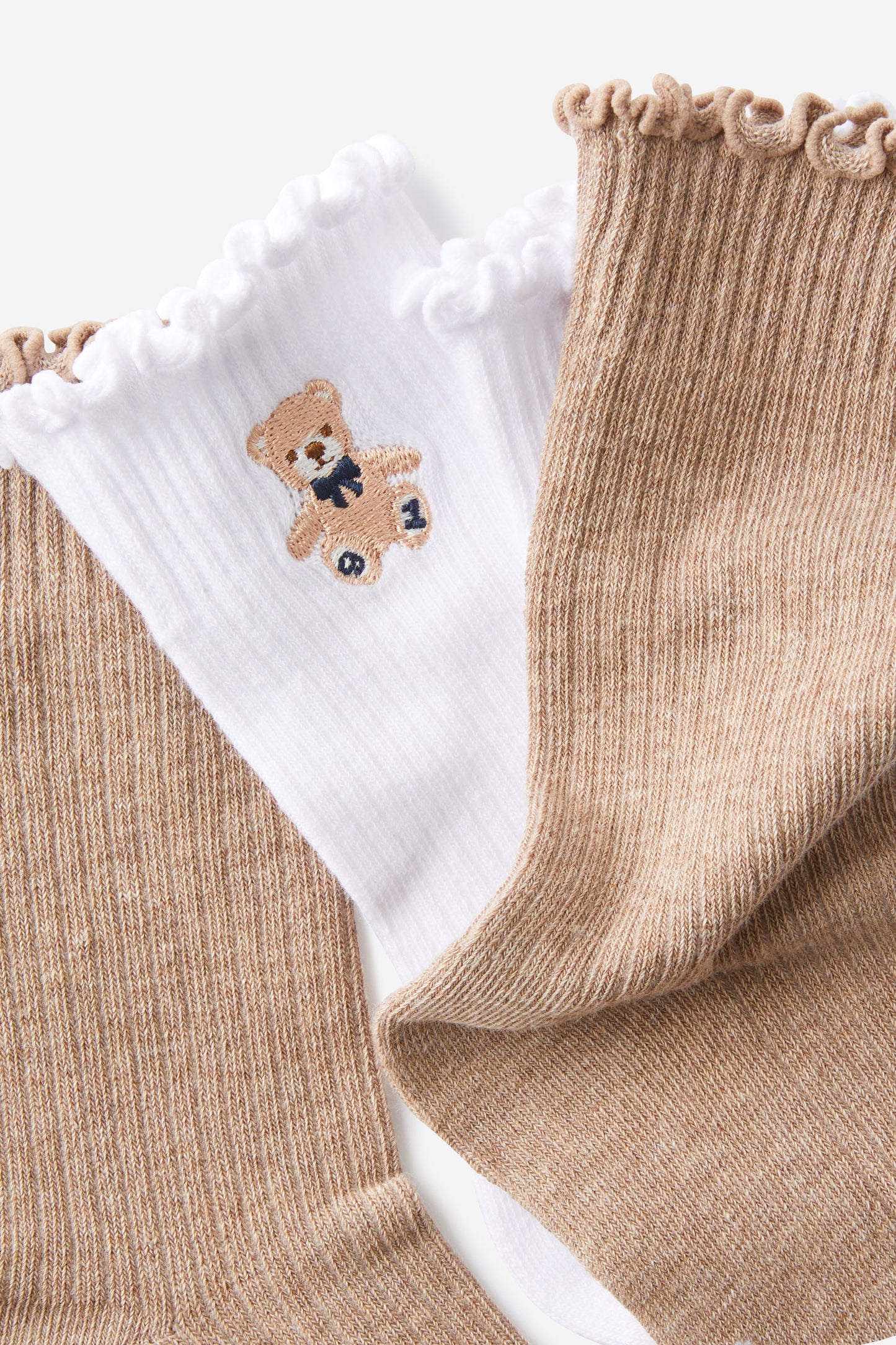 The Perfect Pair Frill Rib Crew Sock 2Pk