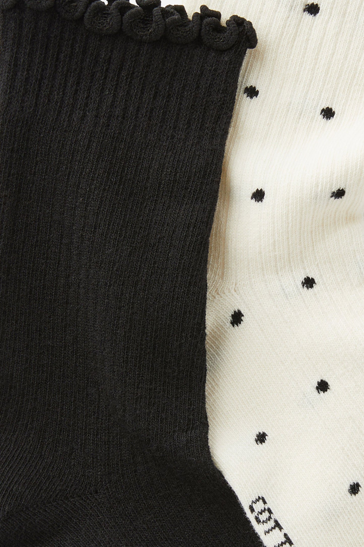 The Perfect Pair Frill Rib Crew Sock 2Pk