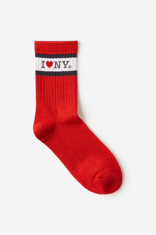 I Love NY Retro Crew Sock