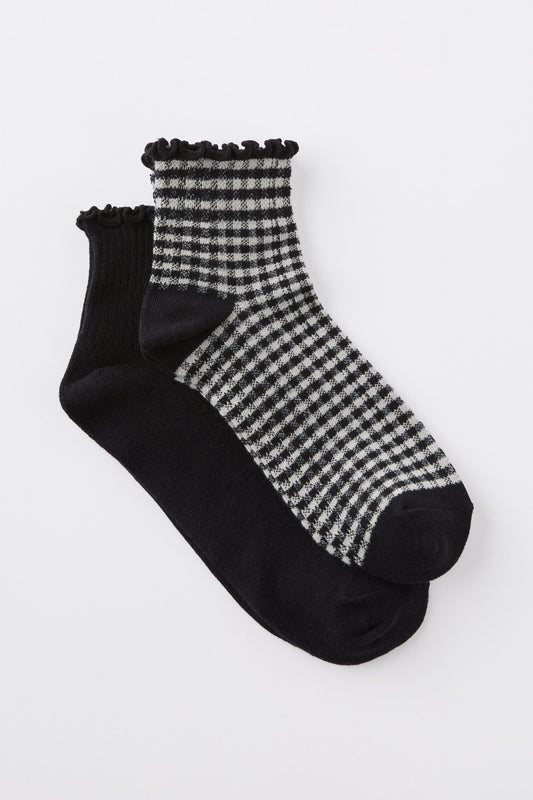The Perfect Pair Frill Rib Ankle 2Pk