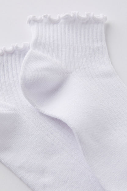 The Perfect Pair Frill Rib Ankle 2Pk