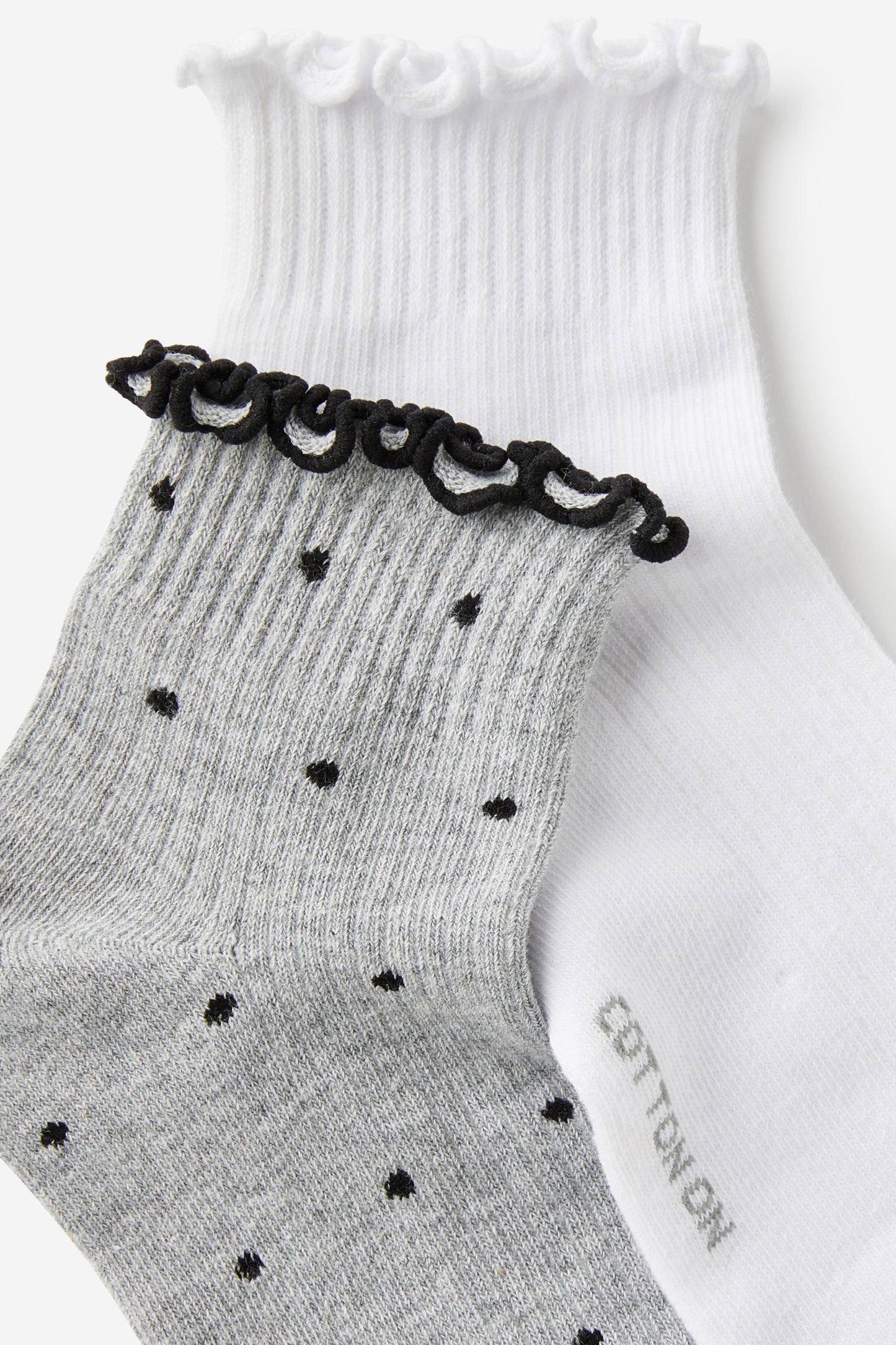 The Perfect Pair Frill Rib Ankle 2Pk