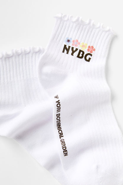 New York Botanical Garden Frill Ankle Sock