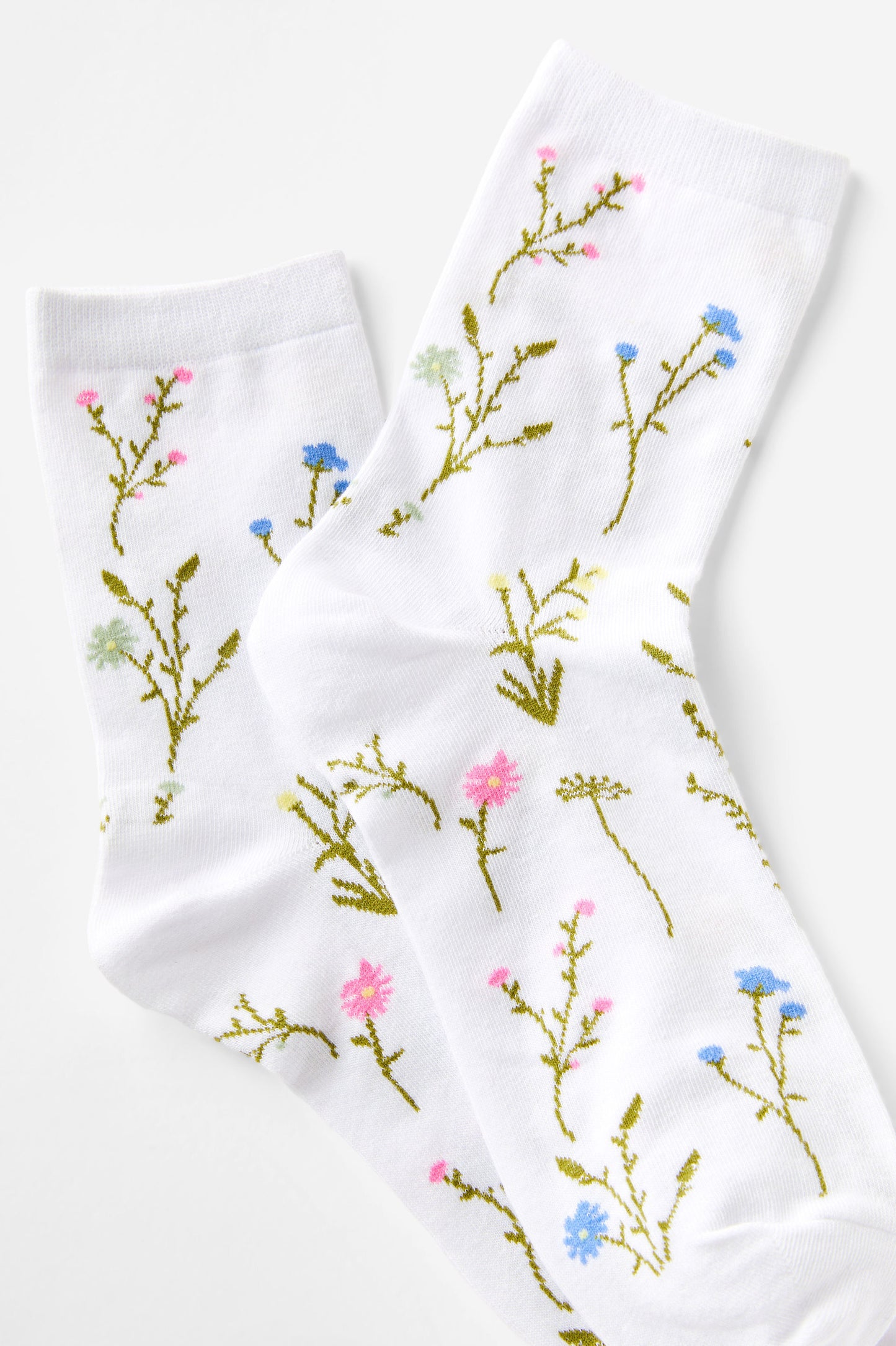 Floral Crew Sock