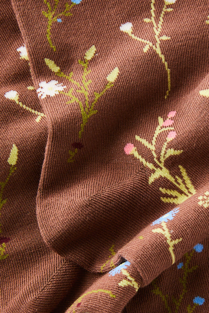 Floral Crew Sock