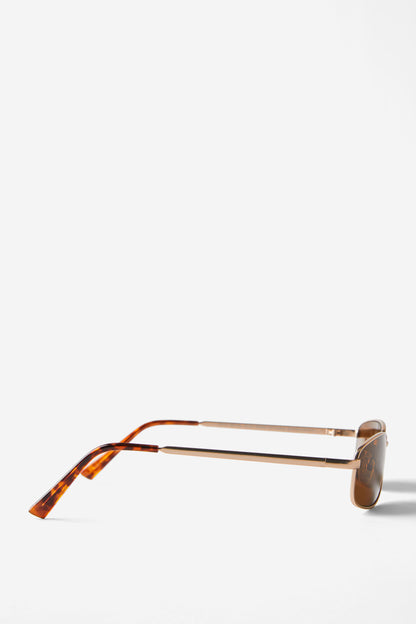 Asha Metal Slim Wrap Around Sunglasses