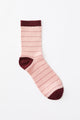 Grid Pattern Crew Sock