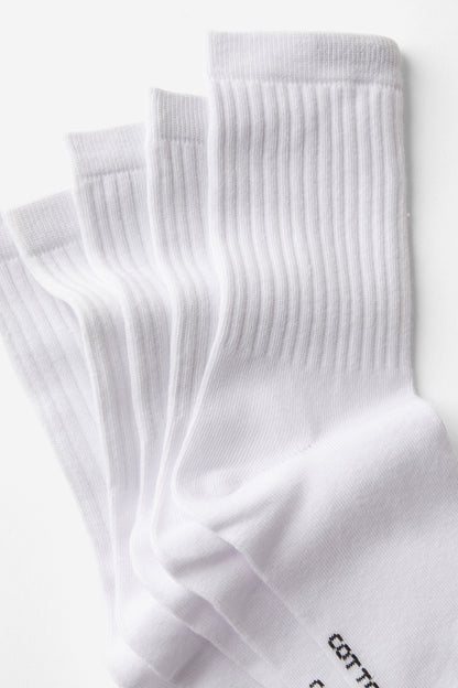 Meias - 5Pk Crew Sock
