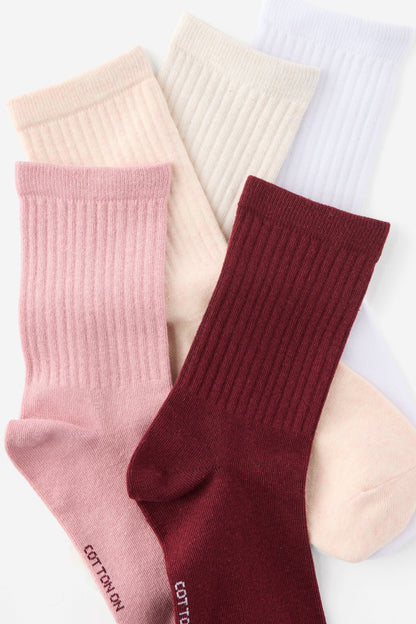 5Pk Crew Sock