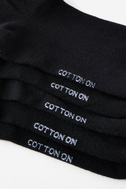 5Pk Quarter Crew Sock