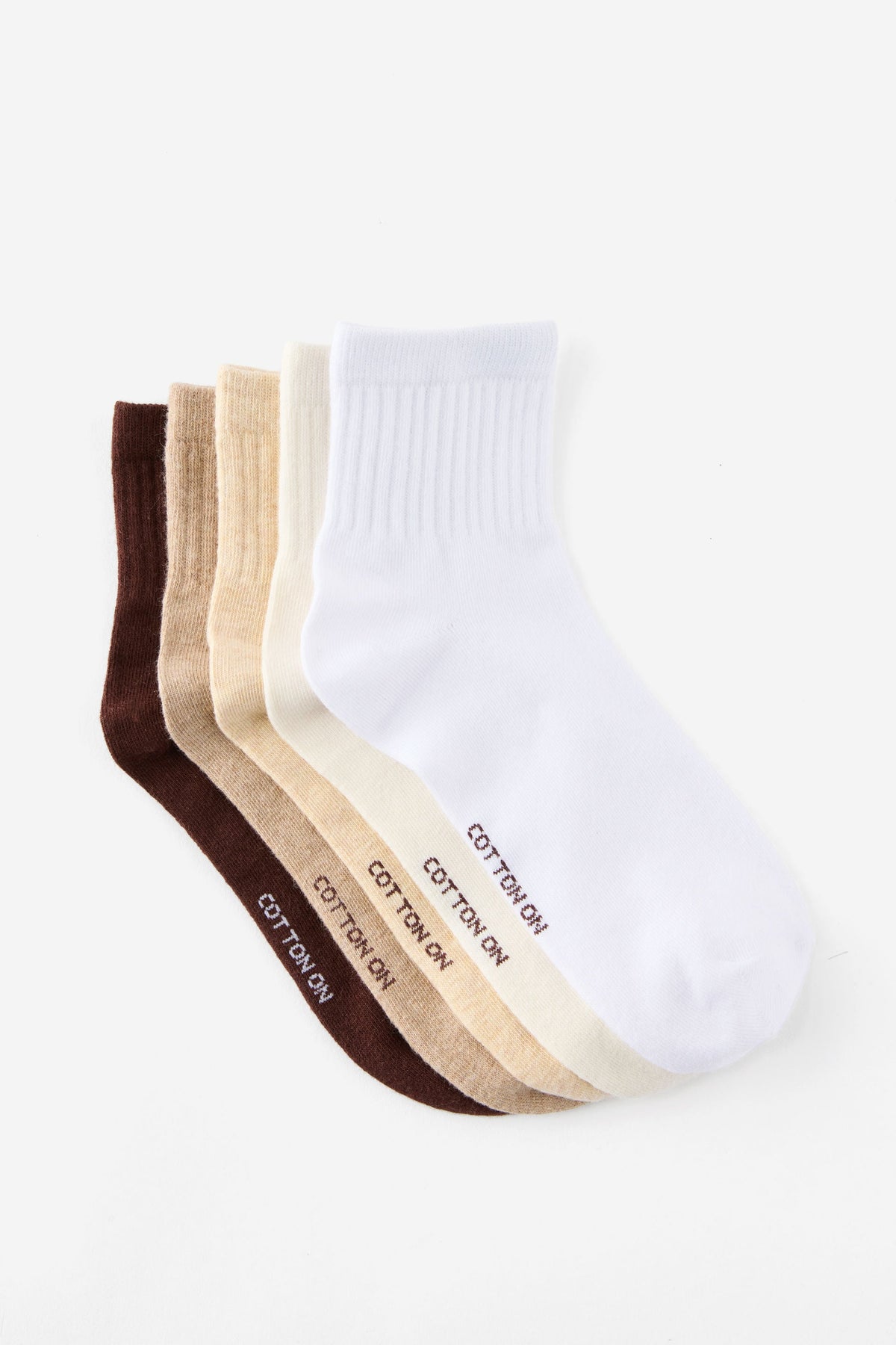 5Pk Quarter Crew Sock