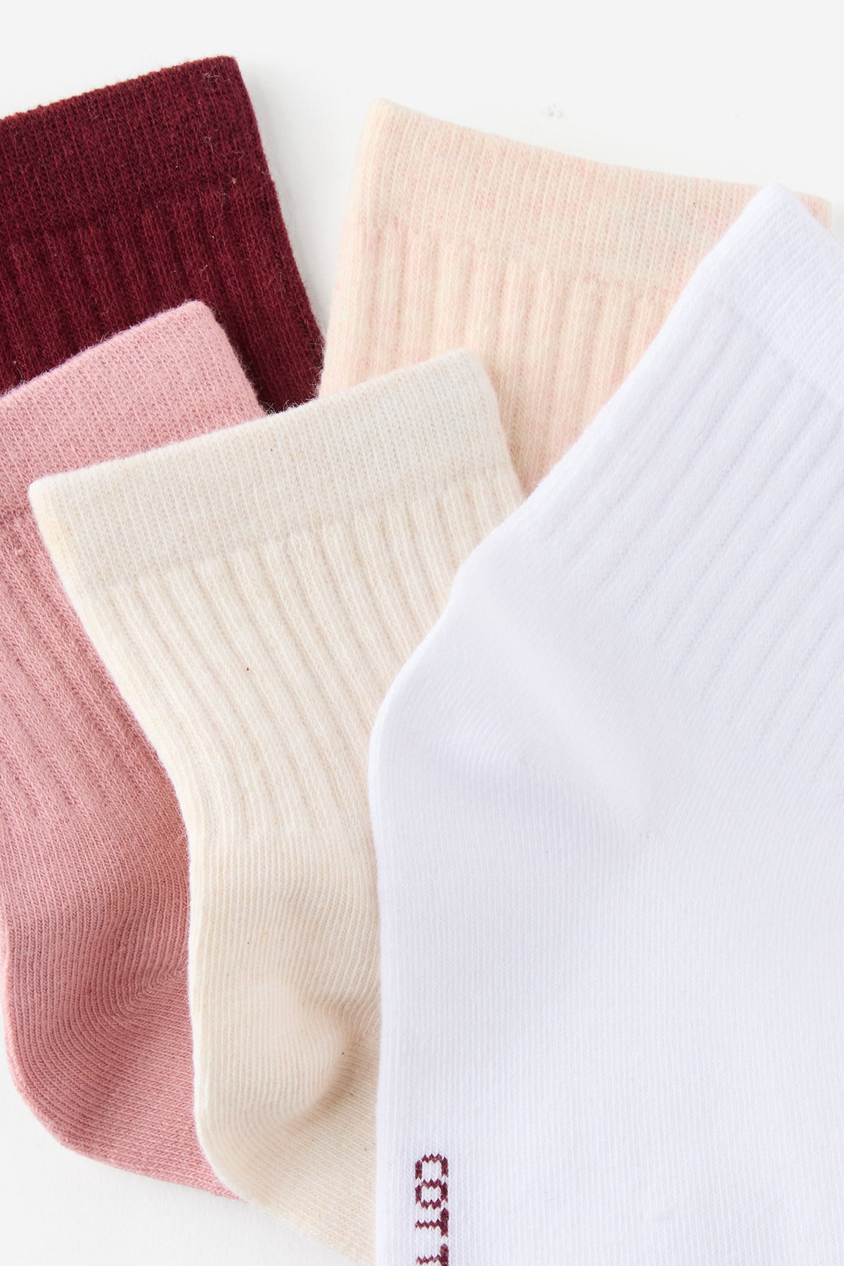 5Pk Quarter Crew Sock