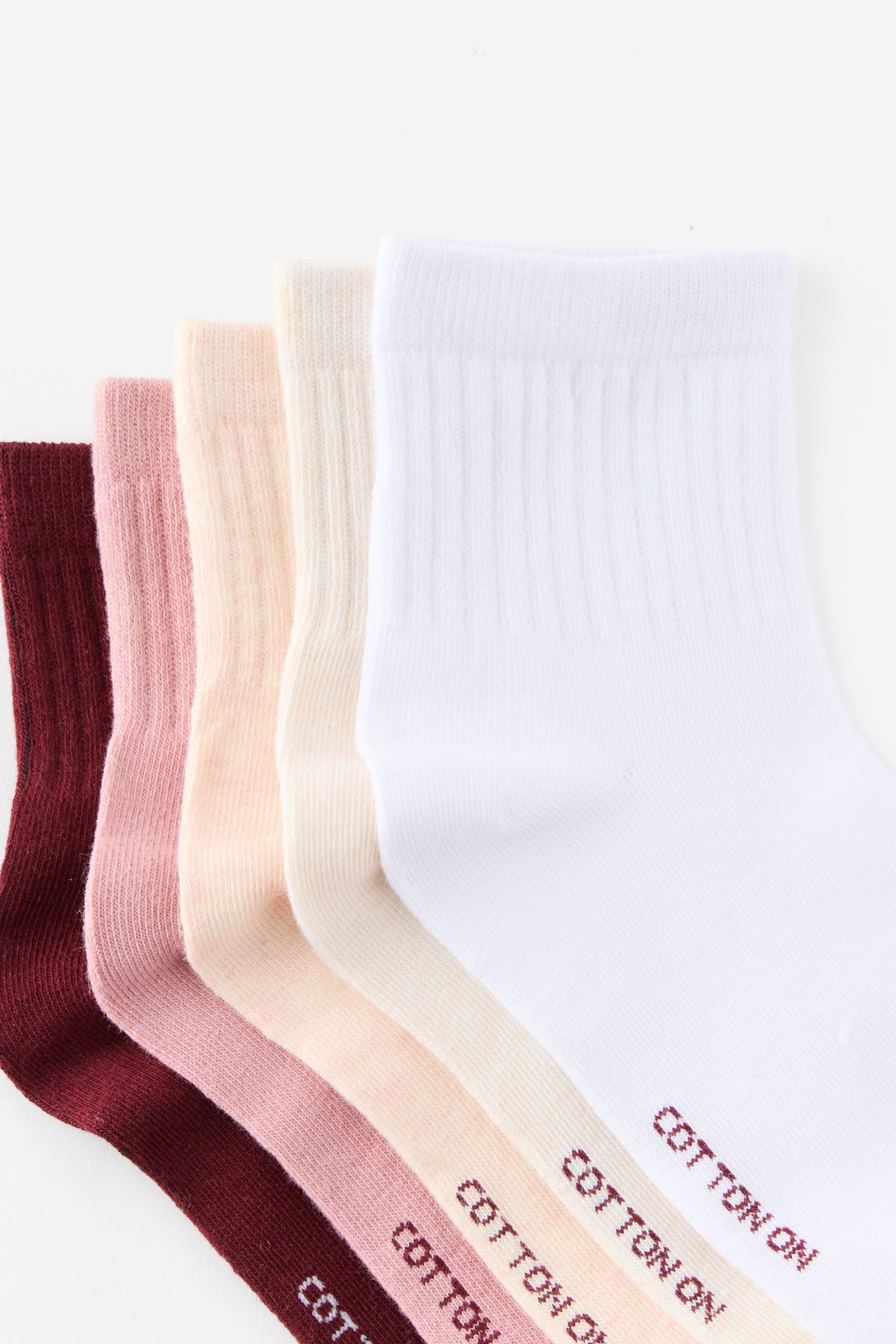 5Pk Quarter Crew Sock
