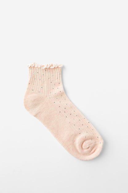 Diamante Frill Ankle Sock