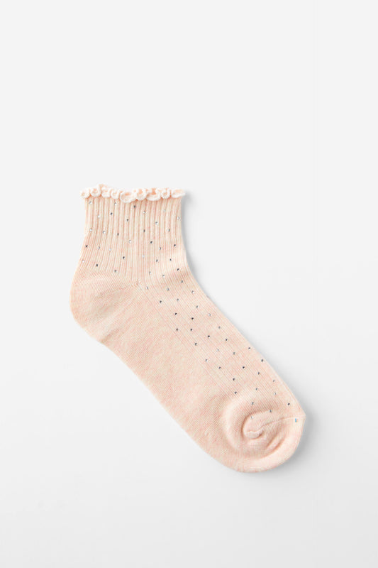 Diamante Frill Ankle Sock