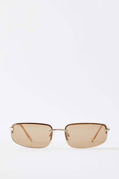 Reece Rimless Metal Sunglasses