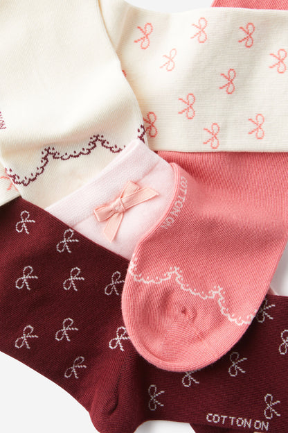 5Pk Fine Crew Sock