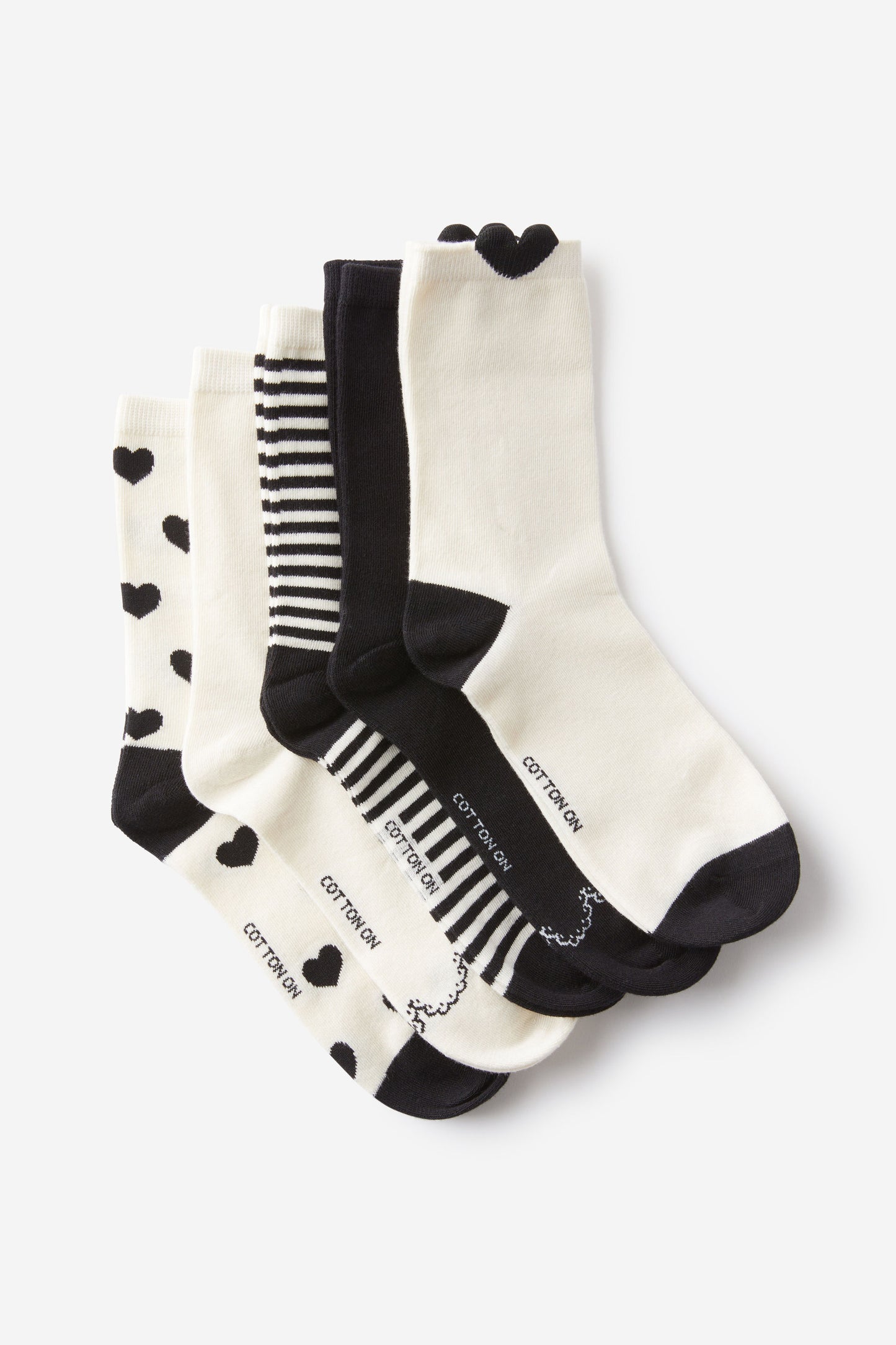 5Pk Fine Crew Sock