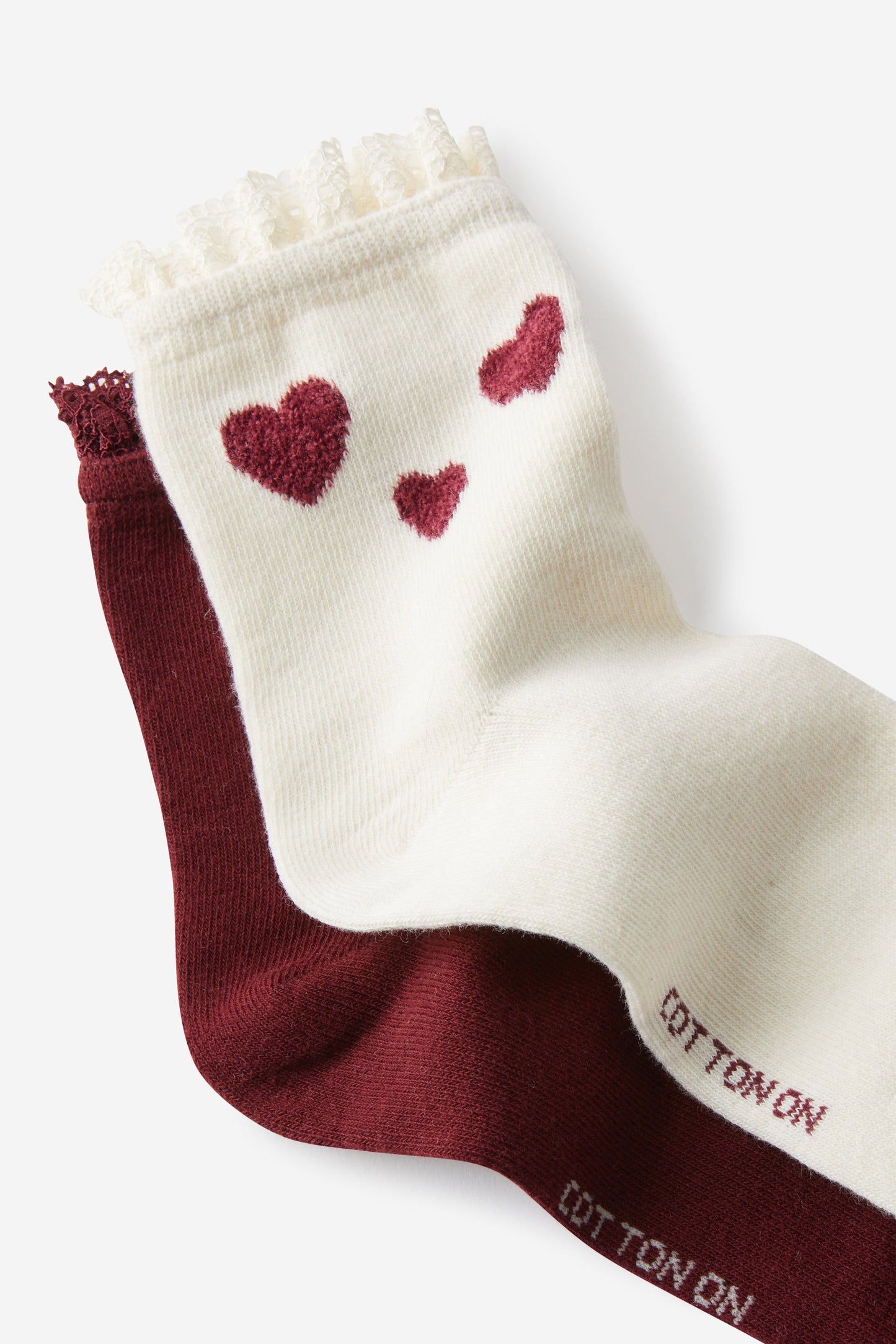 The Perfect Pair Lace Frill Sock 2Pk