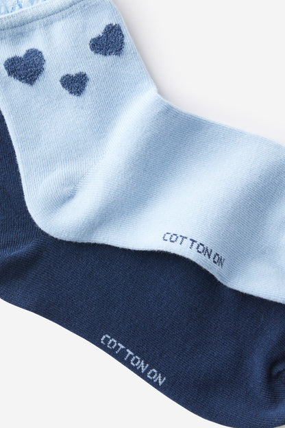 The Perfect Pair Lace Frill Sock 2Pk