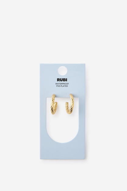Waterproof Mid Hoop Earring