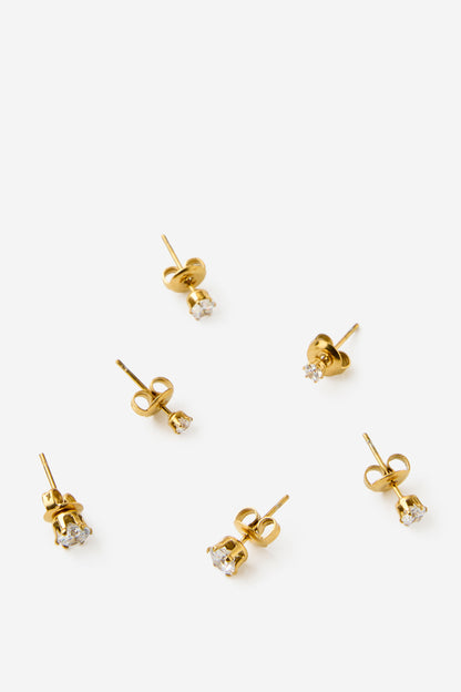 Waterproof 3Pk Small Earring