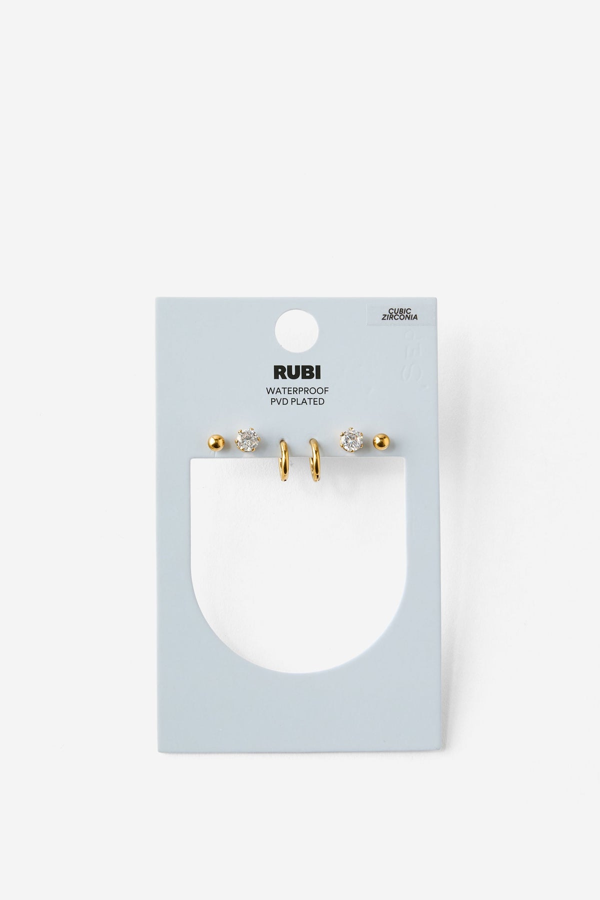 Waterproof 3Pk Small Earring