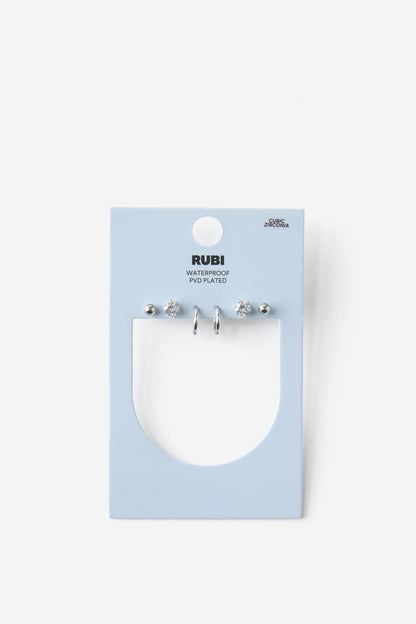Waterproof 3Pk Small Earring