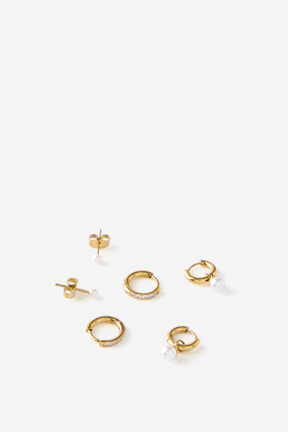 Waterproof 3Pk Small Earring
