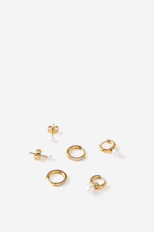 Waterproof 3Pk Small Earring