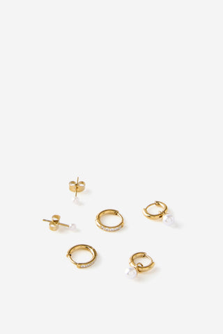 Waterproof 3Pk Small Earring
