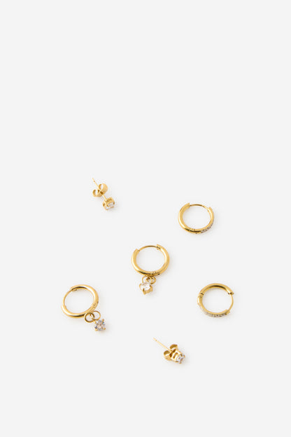 Waterproof 3Pk Small Earring